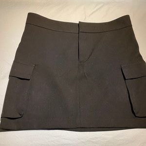 Black Cargo Skirt